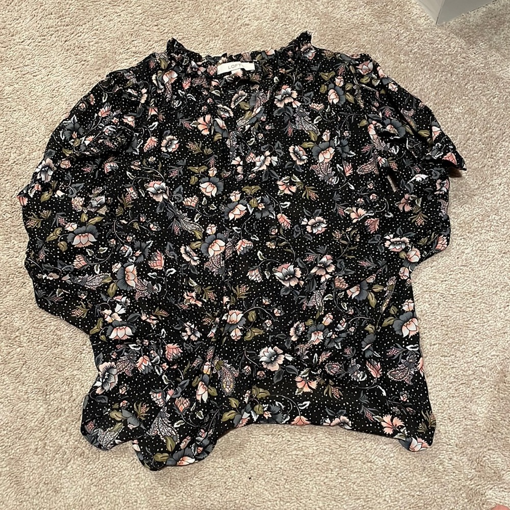 Loft floral blouse